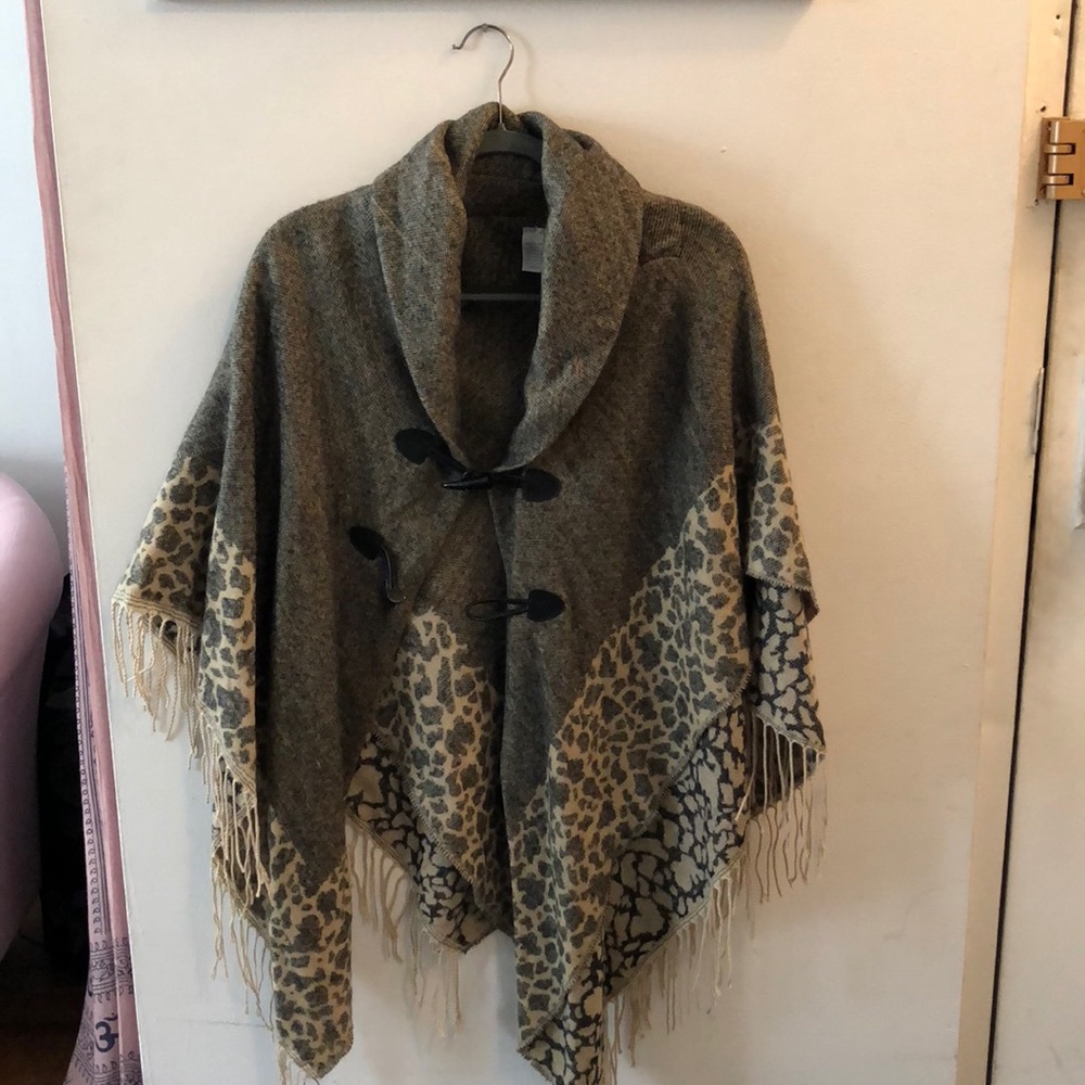Wool poncho